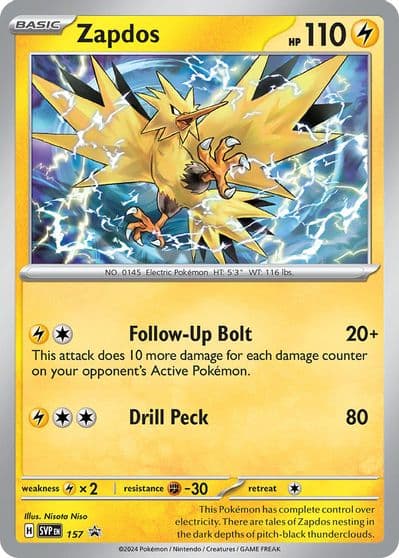 Zapdos - 157 SV: Scarlet & Violet Promo Cards Pokemon card