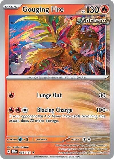 Gouging Fire 038 191 Deck Exclusives Pokemon card