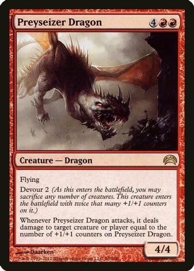 Preyseizer Dragon Planechase 2012 Magic card
