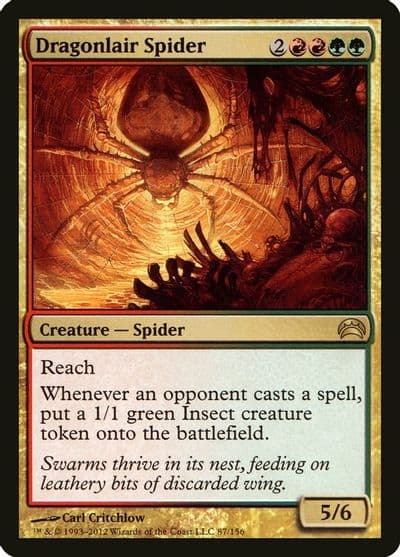Dragonlair Spider Planechase 2012 Magic card