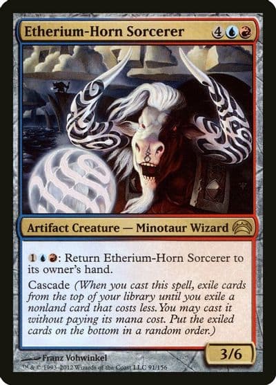 Etherium Horn Sorcerer Planechase 2012 Magic card