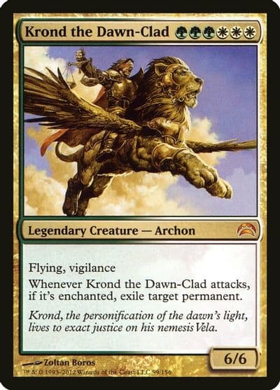 Krond the Dawn Clad Planechase 2012 Magic card