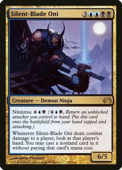 Silent Blade Oni Planechase 2012 Magic card