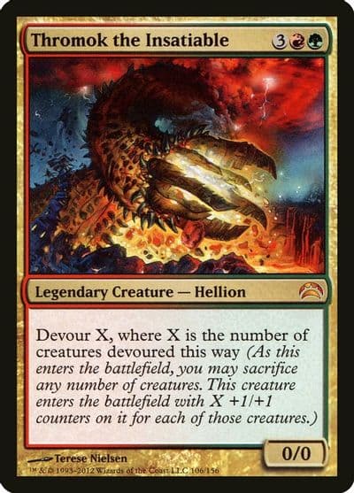 Thromok the Insatiable Planechase 2012 Magic card