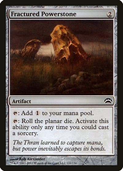 Fractured Powerstone Planechase 2012 Magic card