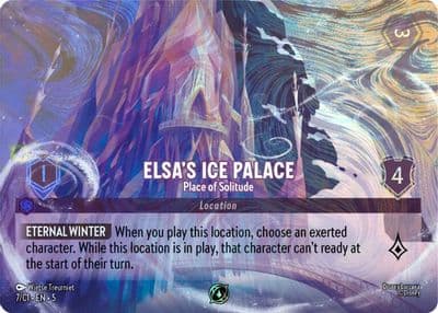 Elsas Ice Palace Place of Solitude Disney Lorcana Promo Cards Lorcana card