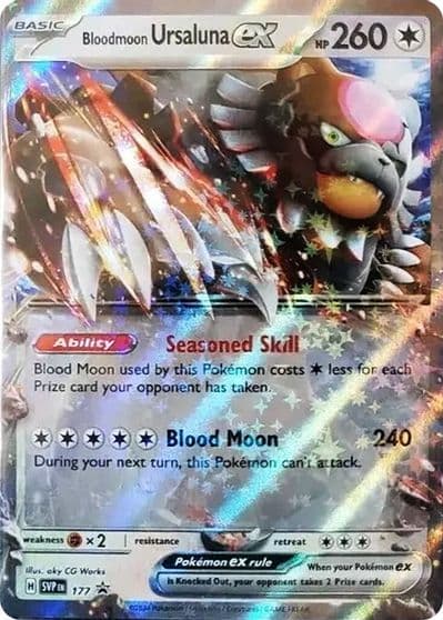 Bloodmoon Ursaluna ex - 177 SV: Scarlet & Violet Promo Cards Pokemon card