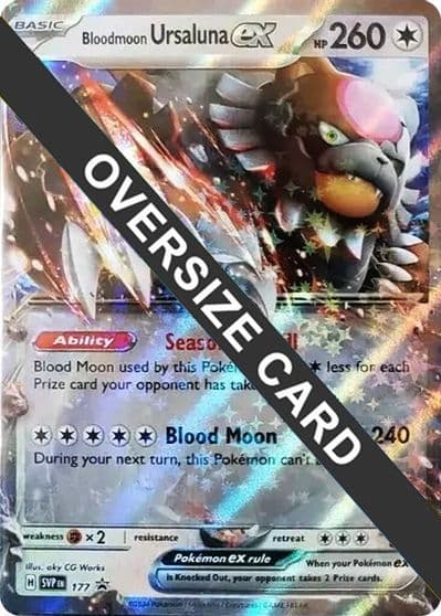 Bloodmoon Ursaluna ex - 177 Jumbo Cards Pokemon card