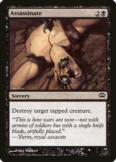 Assassinate Planechase 2012 Magic card