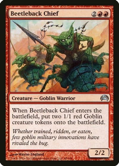 Beetleback Chief Planechase 2012 Magic card