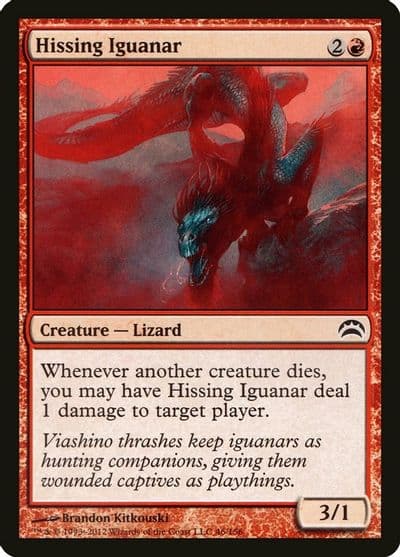 Hissing Iguanar Planechase 2012 Magic card