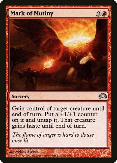 Mark of Mutiny Planechase 2012 Magic card