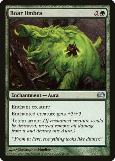 Boar Umbra Planechase 2012 Magic card