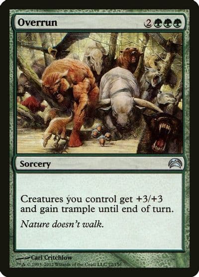 Overrun Planechase 2012 Magic card