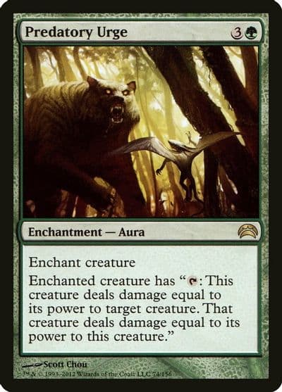 Predatory Urge Planechase 2012 Magic card