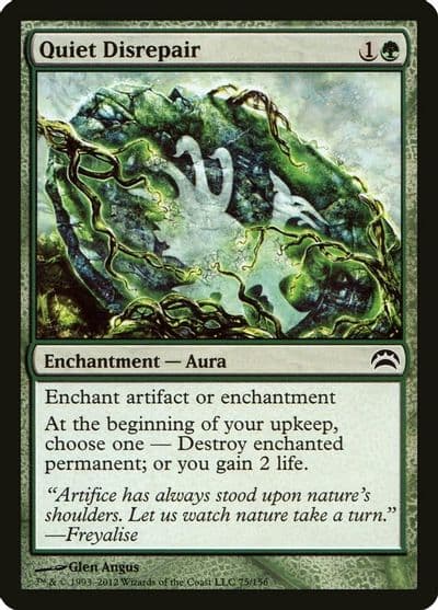 Quiet Disrepair Planechase 2012 Magic card