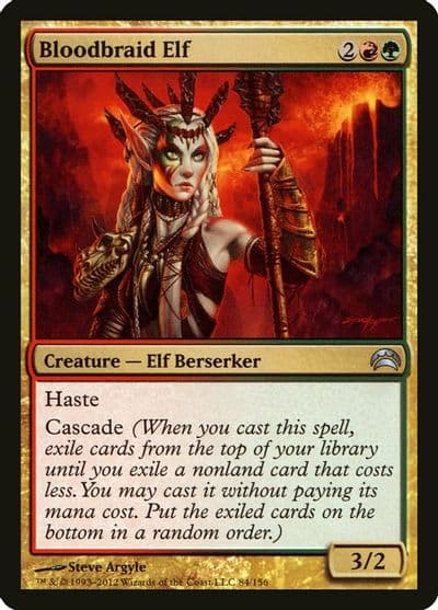 Bloodbraid Elf Planechase 2012 Magic card