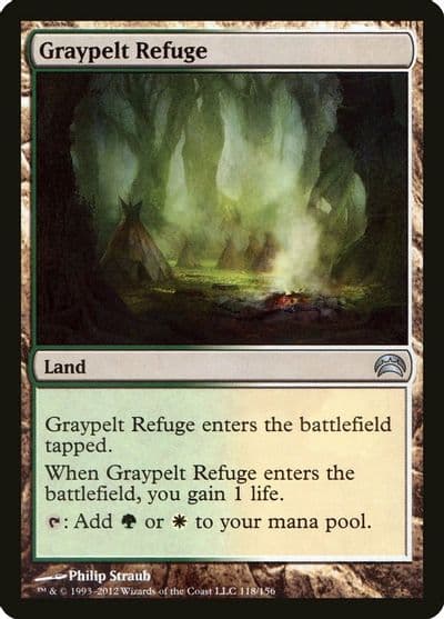 Graypelt Refuge Planechase 2012 Magic card