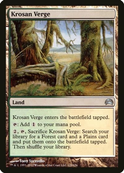 Krosan Verge Planechase 2012 Magic card