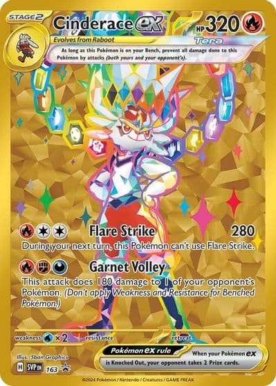 Cinderace ex - 163 SV: Scarlet & Violet Promo Cards Pokemon card