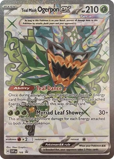 Teal Mask Ogerpon ex - 166 SV: Scarlet & Violet Promo Cards Pokemon card