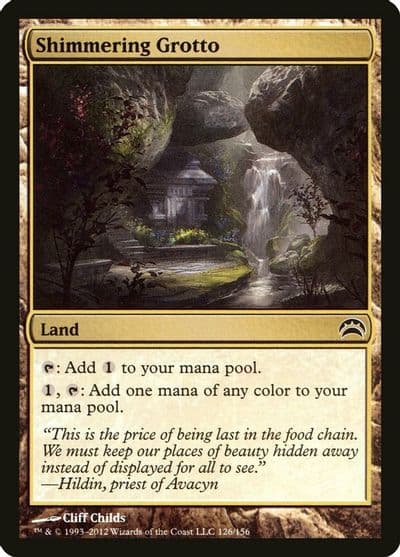 Shimmering Grotto Planechase 2012 Magic card