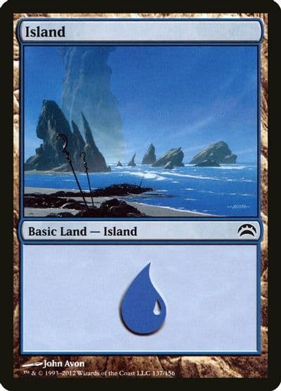 Island 137 Planechase 2012 Magic card