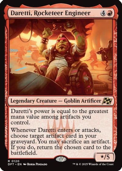 Daretti Rocketeer Engineer Aetherdrift Magic card