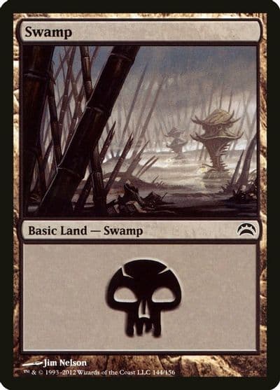 Swamp 144 Planechase 2012 Magic card