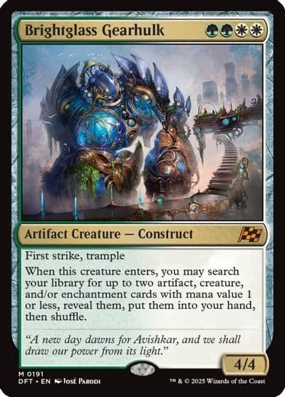 Brightglass Gearhulk Aetherdrift Magic card
