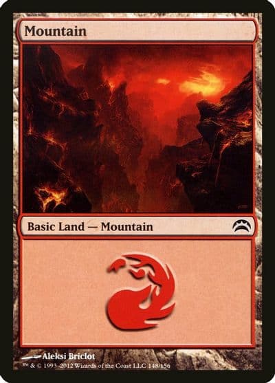 Mountain 148 Planechase 2012 Magic card