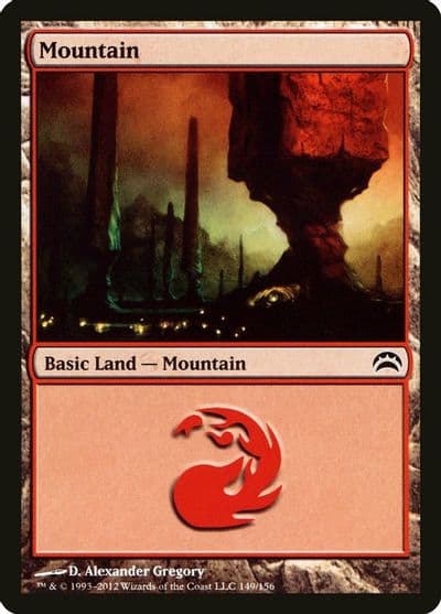 Mountain 149 Planechase 2012 Magic card