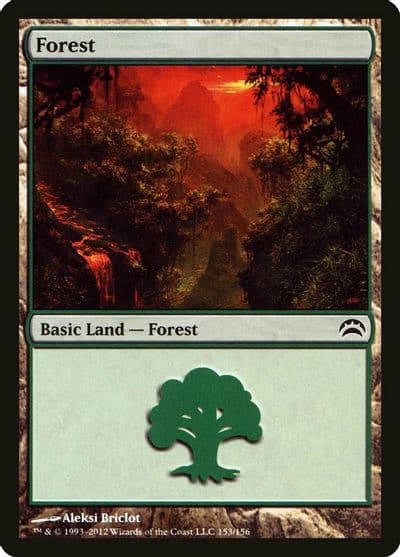 Forest 153 Planechase 2012 Magic card