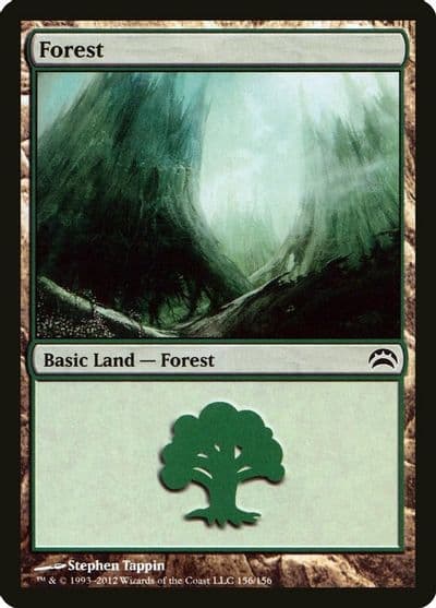 Forest 156 Planechase 2012 Magic card