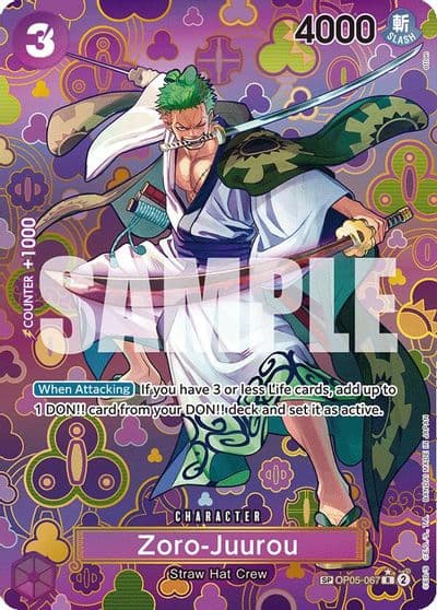 Zoro Juurou SP Emperors in the New World One Piece card