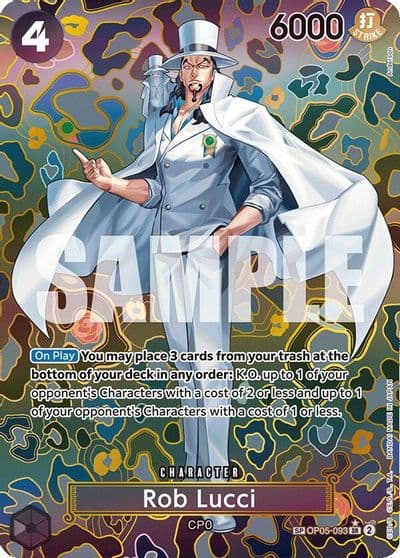 Rob Lucci SP Emperors in the New World One Piece card
