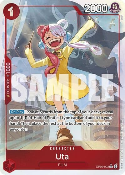 Uta Parallel Emperors in the New World One Piece card