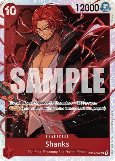 Shanks 004 Emperors in the New World One Piece card