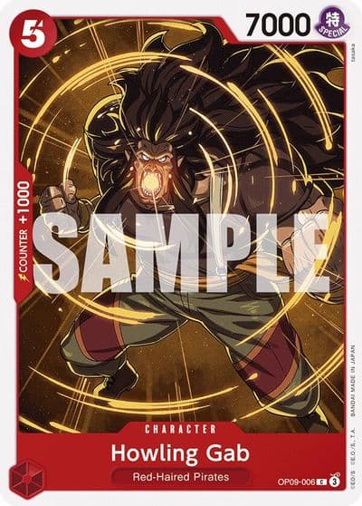 Howling Gab Emperors in the New World One Piece card