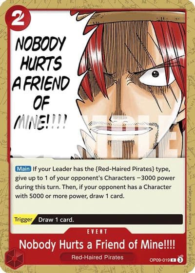 Nobody Hurts a Friend of Mine Emperors in the New World One Piece card