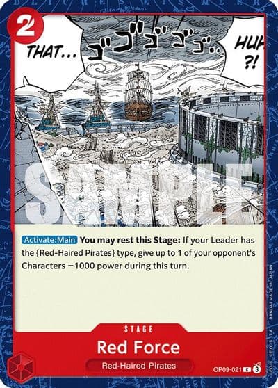 Red Force Emperors in the New World One Piece card