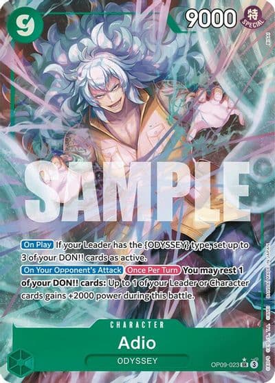 Adio Parallel Emperors in the New World One Piece card