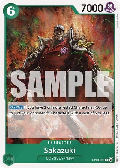 Sakazuki Emperors in the New World One Piece card