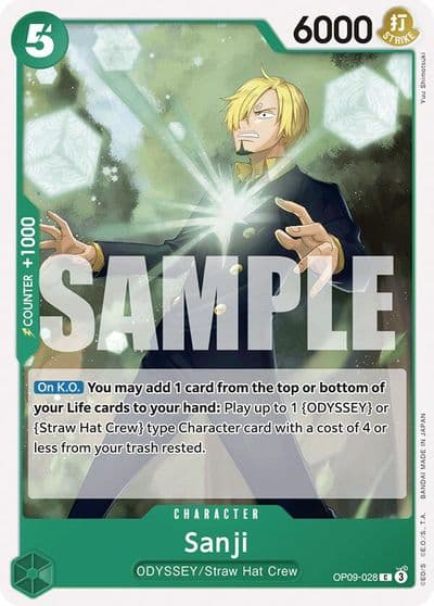 Sanji 028 Emperors in the New World One Piece card
