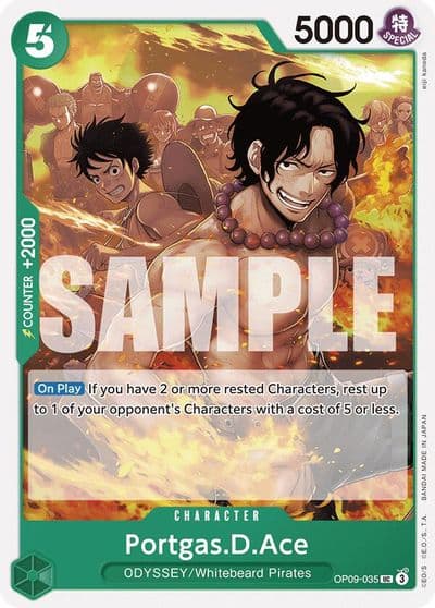 PortgasDAce Emperors in the New World One Piece card