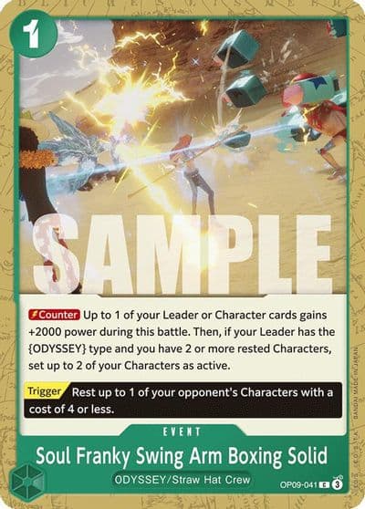 Soul Franky Swing Arm Boxing Solid Emperors in the New World One Piece card