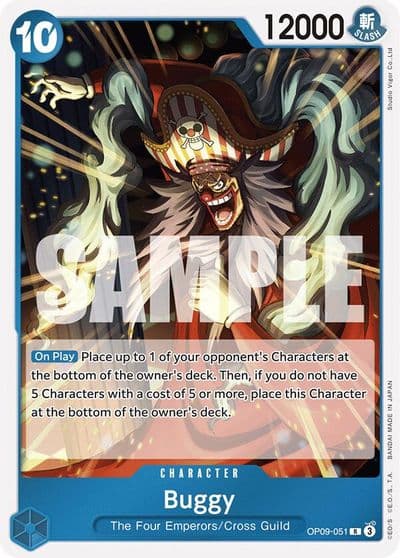 Buggy 051 Emperors in the New World One Piece card