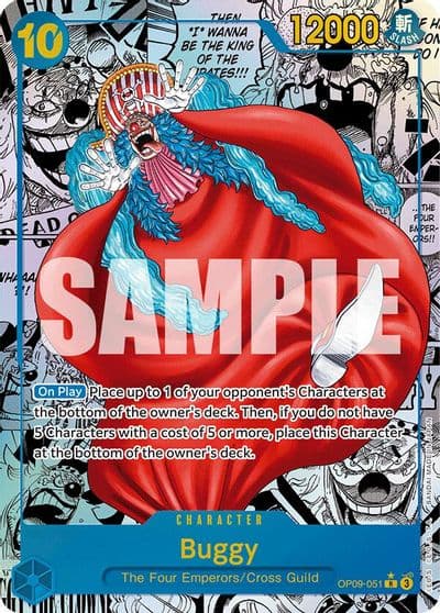 Buggy 051 Manga Emperors in the New World One Piece card