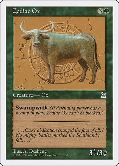 Zodiac Ox Portal Three Kingdoms Magic card