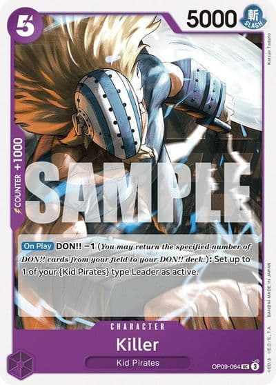 Killer Emperors in the New World One Piece card